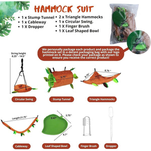 Buy now 5Pcs Sugar Glider Supplies Cage Accessories Hammock Set Hanging Bed Hideout for Small Animal Pets Hamster Guinea Pig Squirrel Gerbils at indiglob india