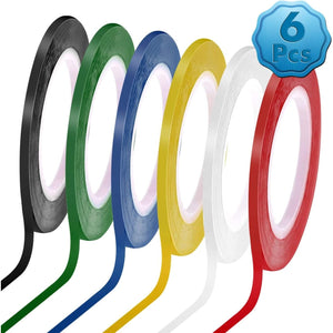 Buy now cridoz 6 Rolls 1/8 Whiteboard Tape Thin White Board Tape Lines Pinstripe Dry Erase Art Tape Graphic Chart Grid Electrical Tape, 108 Feet Per Roll at indiglob india