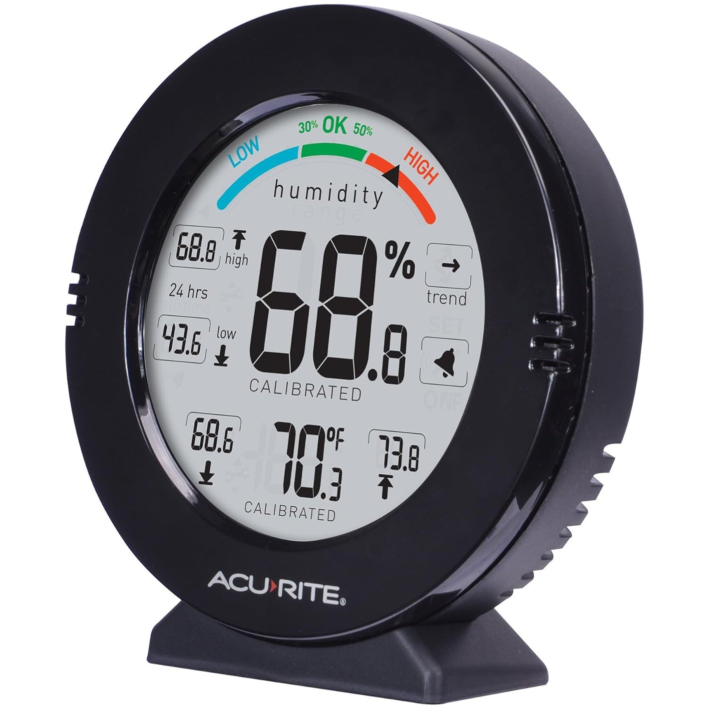 AcuRite AcuRite 01080M Pro Accuracy Temperature and Humidity Gauge with Alarms, Black Stock | Fast India Delivery