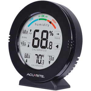 AcuRite AcuRite 01080M Pro Accuracy Temperature and Humidity Gauge with Alarms, Black Stock | Fast India Delivery