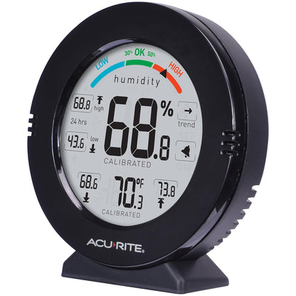 AcuRite AcuRite 01080M Pro Accuracy Temperature and Humidity Gauge with Alarms, Black Stock | Fast India Delivery