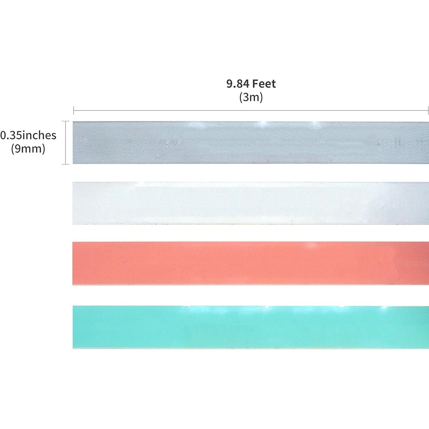 Buy now Motex Refill Tape for Embossing Label Maker, 4 Color Tapes, 3/8-Inch (Baby Pink, Baby Mint, Silver, Transparent) at indiglob india