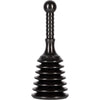 Master Plunger MPS4 Sink & Drain Plunger for Kitchen Sinks, Bathroom Sinks, Showers, and Bathtubs. Small and Strong Design with Large Bellows Commercial & Residential Use, Black - Black