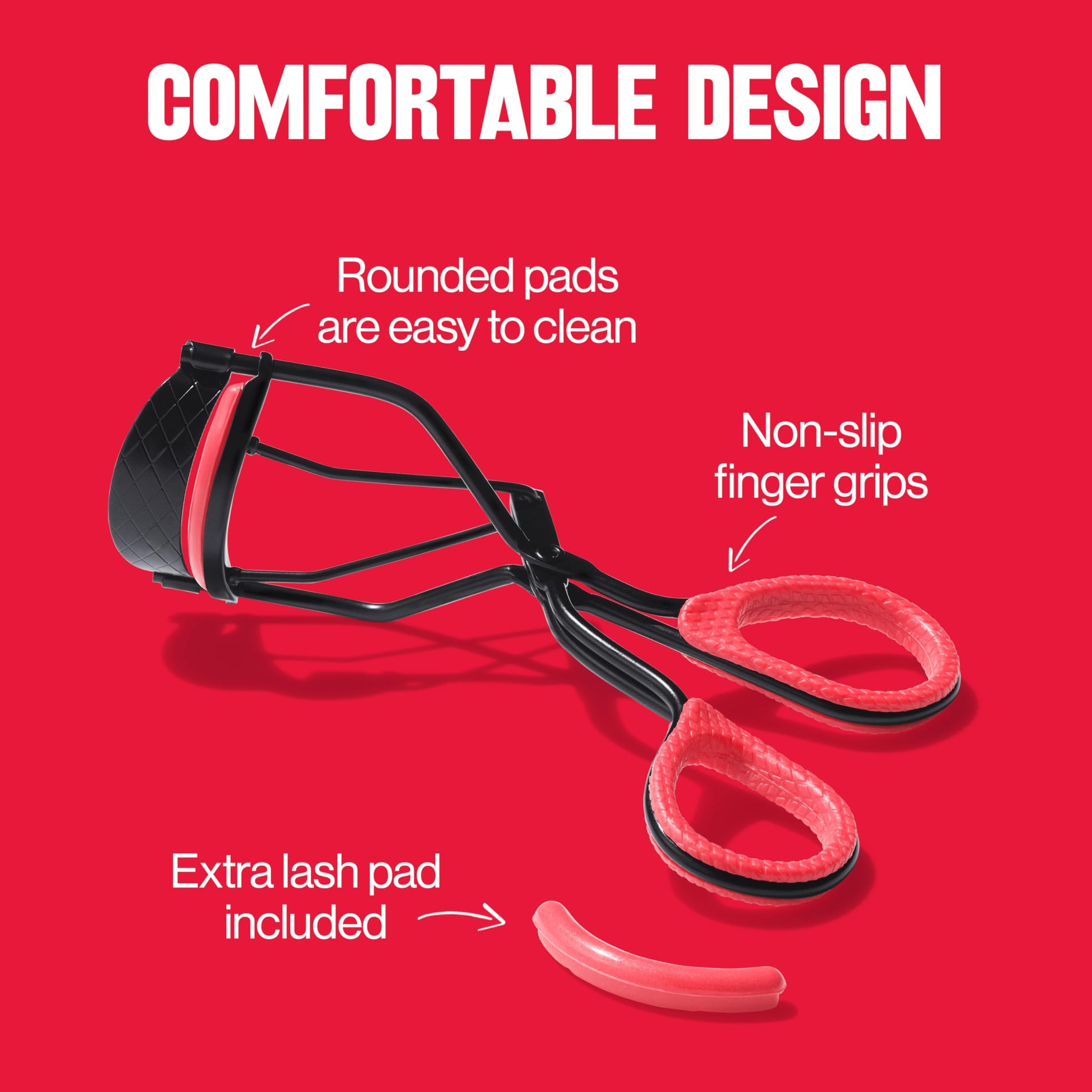 Buy now Revlon Extra Curl Lash Curler, Gives an All Day Dramatic Curl, with Finger Grips for a Non Slip Grip, Easy to Use, 1 Count at indiglob india