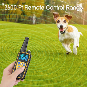 Buy now Dog Training Collar, 100% IPX7 Waterproof Rechargeable 875 Yards Remote Dog Shock Collar with LED Light/Beep/Vibration/Shock Modes, Dog Bark Collar for Small Medium Large Dogs at indiglob india