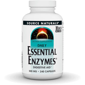 Buy now Source Naturals Essential Enzymes 500mg Bio-Aligned Multiple Enzyme Supplement Herbal Defense for Digestion, Gas, Constipation & Bloating Relief - Supports Immune System - 240 Capsules at indiglob india