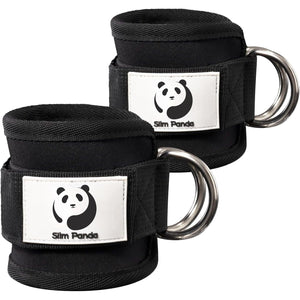 Buy now Slim Panda Ankle Strap for Cable Machine,Ankle Cuff for Kickbacks, Booty Hip Abductors,Glute Workouts, Leg Extensions, Curls for Men and Women, Adjustable with Double D-Rings at indiglob india