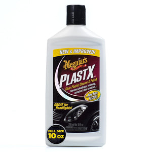 Buy now Meguiar's PlastX Clear Plastic Polish, Fast & Easy Clear Plastic Restorer for Headlights, Taillights, Soft Top Windows, and More, Remove Scratches, Cloudiness, Yellowing, and Oxidation, 10 oz. at indiglob india