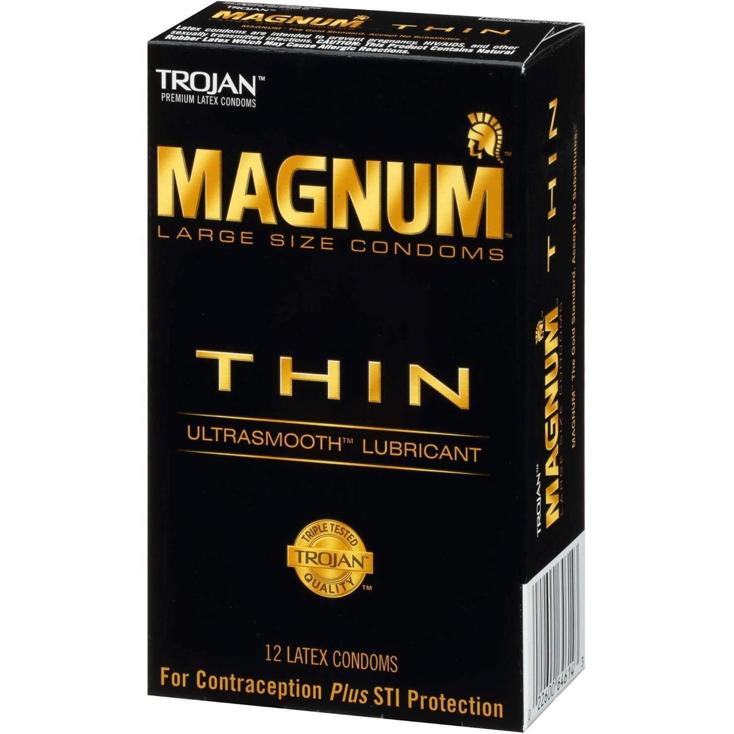 Buy now Trojan Magnum Thin Large Size Lubricated Condoms - 12 Count (Pack of 1) at indiglob india