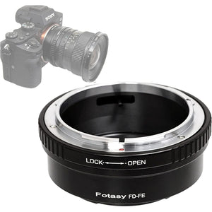 Buy now Fotasy Cannon FD Lens to E Mount Adapter, FD E Mount, FD Lens to E, Compatible with Sony Mirrorless a7 a7R a7s II III IV a9 a7c Alpha 1 a6600 a6500 a6400 a6300 a6100 a6000 a5100 a5000 a3500 ZV-E10 at indiglob india