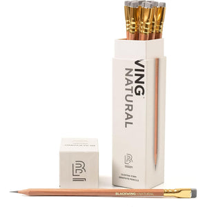 Buy now Blackwing Natural Pencils - 12 Count, Nautral Wood Design, Premium Japanese Graphite, Long lasting Extra-Firm Lead at indiglob india