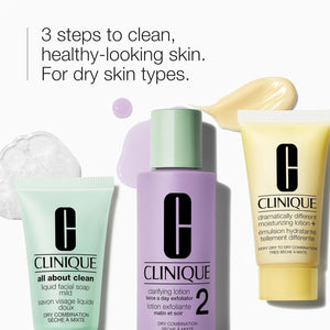 Clinique Clinique 3-Step Refresher Course Skincare Gift Set | Face Soap, Clarifying Lotion + Dramatically Different Lotion | Includes 3 Travel Sizes | 2 Formulas For Dry or Oily Combination Skin Types Price | Shop Online India