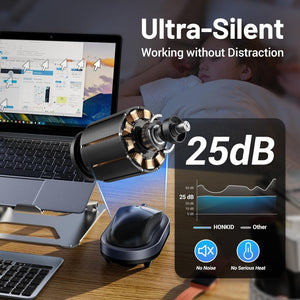 Buy now HONKID Undetectable Mouse Jiggler - Auto Mover with On/Off Switch & USB Port, No Software Needed, Prevent Sleep/Lock for Home Office & PC/Mac/Desktop (Blue Black), Perfect for Gifts/Remote Work at indiglob india