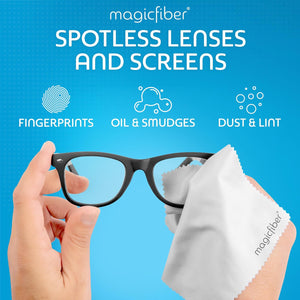 Buy now MagicFiber Microfiber Cleaning Cloth, 6 Pack - Premium Cloth for Glasses, Lens, Screens & More at indiglob india