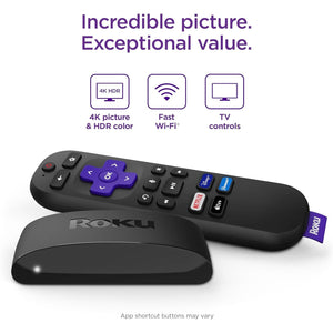 Buy now Roku Express 4K+ | Roku Streaming Device 4K/HDR with Voice Remote, Free & Live TV at indiglob india