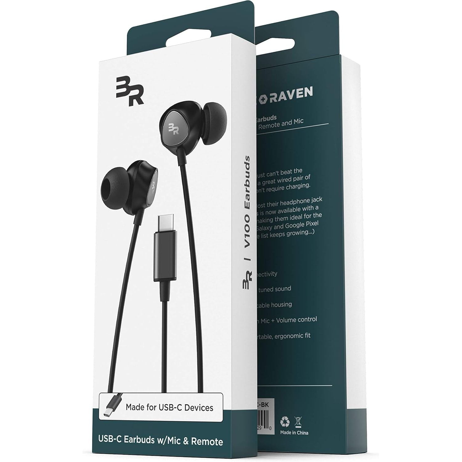 Buy now Thore Type C Headphones, in-Ear Wired Earbuds with Microphone & Volume Control Mic Earphones for Samsung Galaxy S25 Ultra/S24/S23/S22/S21 Plus/FE, Pixel Black (USB-C Connection) at indiglob india