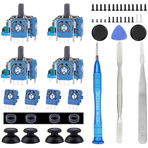 Buy now Ikpek 4 Pack Analog 3D Joysticks Replacement for DualSense PS5 Controller, Joysticks Part with Repair Screwdriver Kit for PlayStation 5 Controller at indiglob india