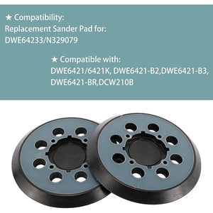 Donanim 5-Inch Replacement Sanding Backing Pad for DEWALT DWE64233, N329079, Fit for DWE6421,DWE6421K,DWE6423,DWE6423K,DCW210B Random Orbit Sander Online | Shop India