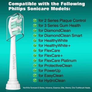 Buy now Replacement Toothbrush Heads for Philips Sonicare: Electric Toothbrush Replacement Heads Compatible with Sonicare Plaque Control ProtectiveClean 4100 5100 6100 C2 G2 W2,10 Pack at indiglob india