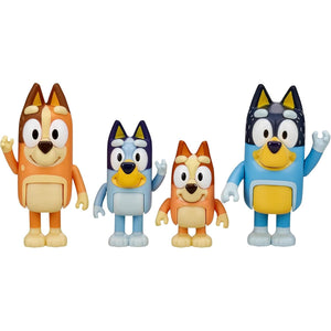 Buy now Bluey Family Figure Pack of 4, Robust Poseable Character Toys with Bingo, Chilli, and Bandit Figures, Toddler-Sized Animal Figurines for Kids Ages 3+ at indiglob india