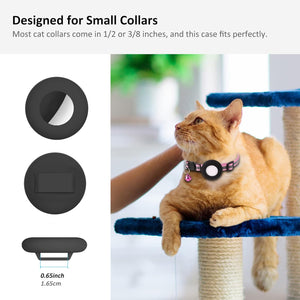 Buy now SimpleThings Air-tag Cat Collar Holder, Pet Silicone Protective Case for Air-tag, 2Pack Waterproof Case Cover for Apple Air-tag Cat Dog Pet Collar Within 3/8 inch at indiglob india