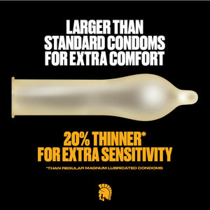 Buy now Trojan Magnum Large Size Lubricated Condoms - 12 count at indiglob india