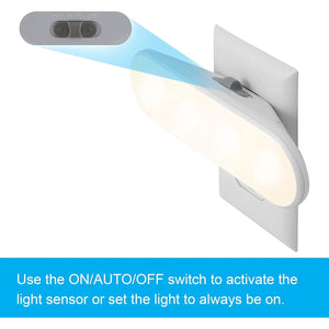 Buy now GE Ultrabrite LED Light Bar Night Lights Plug Into Wall Room Decor Ambient Lighting Dusk to Dawn Sensor Bright Nightlight, White, 100 Lumens, 2 Pack at indiglob india