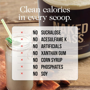 Buy now NAKED Mass - Natural Weight Gainer Protein Powder - 8 LB Bulk, GMO Free, Gluten Free & Soy Free. No Artificial Ingredients - 1,250 Calories per Serving at indiglob india