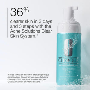 Clinique Clinique Acne Solutions Daily Foam Cleanser With 1.5% Salicylic Acid For Very Dry to Oily Skin Types | Prevents Acne + Unclogs Pores Price | Shop Online India