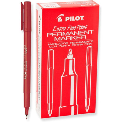 Buy now PILOT Extra Fine Point Permanent Markers, Black Ink, 12-Pack (44102) Red at indiglob india