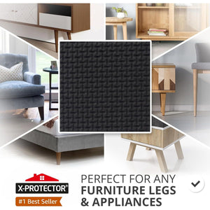 Buy now X-PROTECTOR Non Slip Furniture Pads – 12 Premium Furniture Grippers 3"! Best SelfAdhesive Rubber Feet Furniture Feet – Ideal Non Skid Furniture Pad Floor Protectors – Keep Furniture in Place! at indiglob india