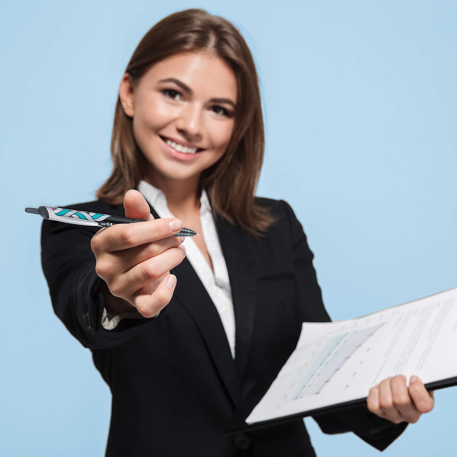 Buy now Pilot Precise V5 RT Refillable & Retractable Rolling Ball Pens, Extra Fine Point Pens, 0.5 mm, Assorted, Pack of 5 - Ideal for School, Journaling & Office Writing at indiglob india