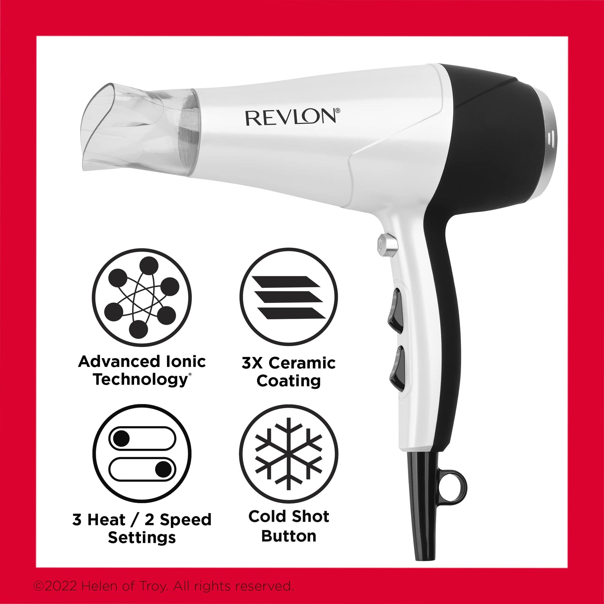 Buy now REVLON Volume Booster, Hair Dryer with Curl Enhancing Diffuser | Increase Volume, Decrease Frizz and Damage, Fast Drying, 1875 Watts (White) at indiglob india