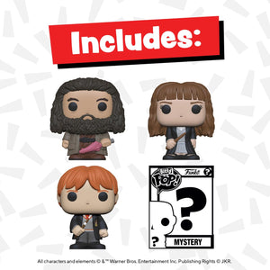 Buy now Funko Bitty POP! HP - Hermione in Robe, 4-Pack - Hermione Granger, Rubeus Hagrid, Ron Weasley and A Surprise Mystery Mini Figure - 0.9 Inch (2.2 Cm) - Harry Potter Collectable - Gift Idea at indiglob india