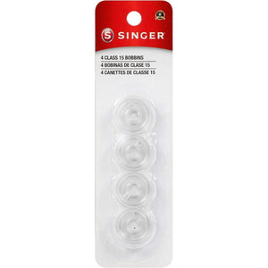 Buy now Singer Bobbins Class 15 Transparent, 4-Count at indiglob india