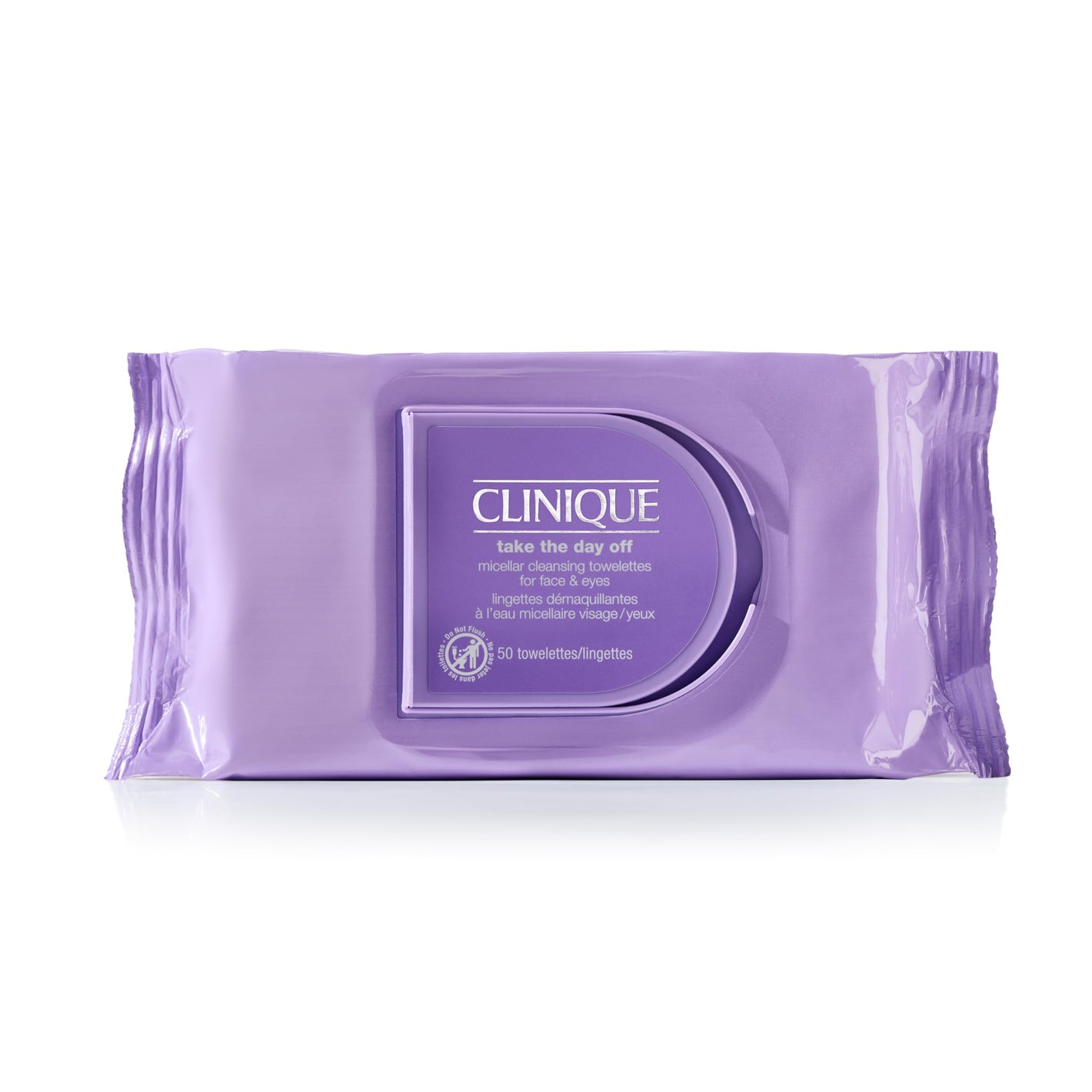 Clinique Clinique Take The Day Off Micellar Cleansing Makeup Remover Wipes For Face and Eyes | For All Skin Types | No Water Required | Perfect For Gym or Travel, 50 Count Online | Shop India Price