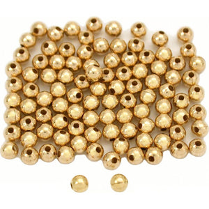 FindingKing 100 14K Gold Filled Round Little Beads Smooth 2.5mm India | Buy  Now