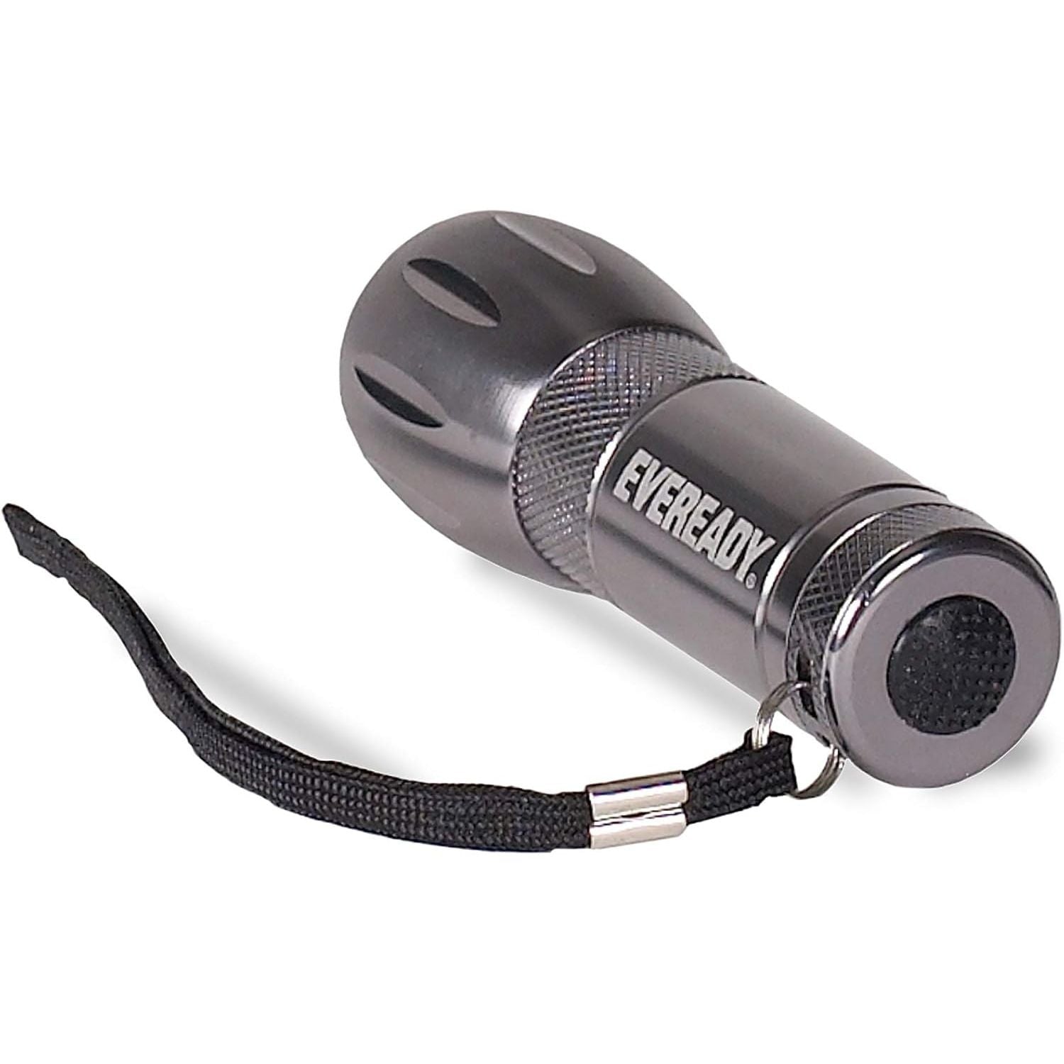 Buy now Eveready Compact LED Metal Flashlight Water Resistant, Includes 3 Super Heavy Duty AAA Batteries, 21 Lumens , Black at indiglob india