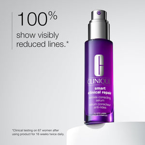 Shop Clinique Clinique Smart Clinical Repair Wrinkle Correcting Anti Aging Face Serum With Hyaluronic Acid, Peptides + Advanced Retinoid Serum For All Skin Types | Hydrating | 100% Original India