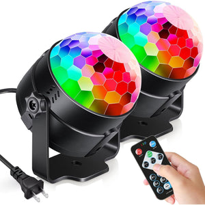 Buy now Luditek 2-Pack Sound Activated Party Lights with Remote Control, Disco Ball Light, DJ Strobe Lamp for Home Room Dance Party Supplies White Elephant Gifts Birthday Christmas Halloween Party Decorations at indiglob india