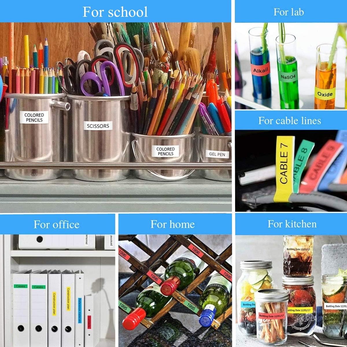 Buy now 7-Pack Replace DYMO D1 Label Tape 45010 45013 45016 45017 45018 45019 45021 D1 Refills Compatible DYMO LabelManager 160 280 420P PnP 220P 360D 450 210D, 1/2” W x 23’ L, 12mm x 7m at indiglob india