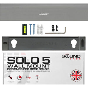 Buy now Sound Bass Solo 5 Wall Mount Bracket for Bose Solo 5 Sound Bar, Complete Kit with All Mounting Hardware, Compatible with Series II Soundbar, Designed in The UK by Soundbass at indiglob india