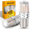 OXILAM Upgraded 912 921 LED Bulb Reverse Lights, Backup Light Bulbs for Car, 300% Higher Brightness 6000K White, Mini Size Non-polarity Canbus Error Free T15 906 W16W Bulb, Pack of 2 - Amber Yellow