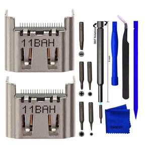 Buy now PAOBTEIY 2pcs HDMI Port Replacement for Playstation 4 With 10-in-1 Kits, HDMI Display Socket Connector Jack for Sony PS4. at indiglob india