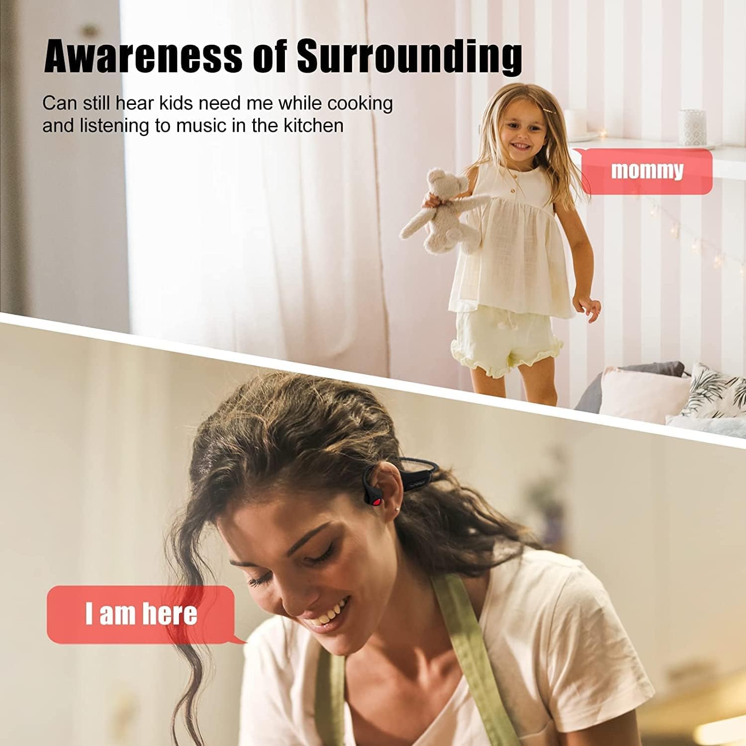 Buy now Bone Conduction Headphones Bluetooth, Wireless Open-Ear Headset with Microphones,Titanium Lightweight Sweat Resistant, Answer Phone Call Sports Earphones for Running Hiking Bicycling at indiglob india