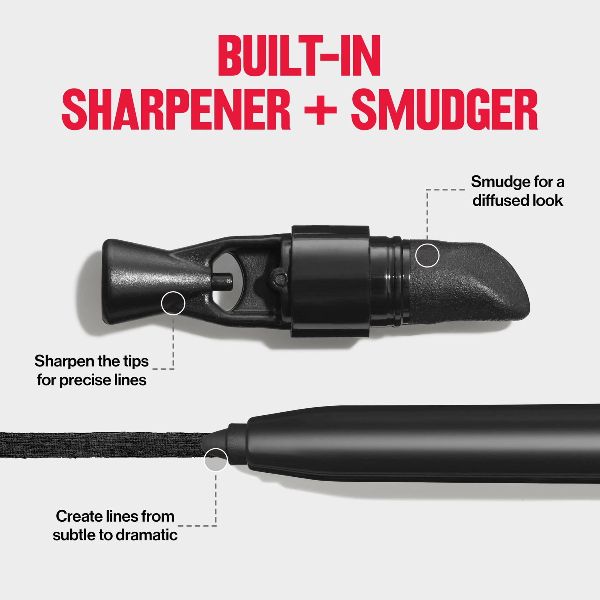 Buy now REVLON ColorStay Pencil Waterproof Eyeliner, Smudge-Proof, Eye Makeup with Built-In Sharpener, 204 Charcoal, 0.01 oz at indiglob india