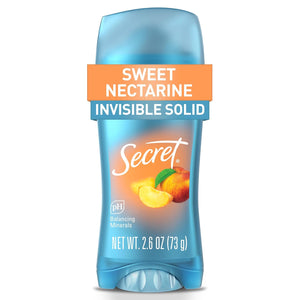Buy now Secret Fresh Antiperspirant Deodorant for Women, 72hr Breathable Sweat & Odor Protection, Instant Freshness & Gentle, PH Balancing Minerals, Invisible Solid, Sweet Nectarine Scent, 2.6 oz at indiglob india