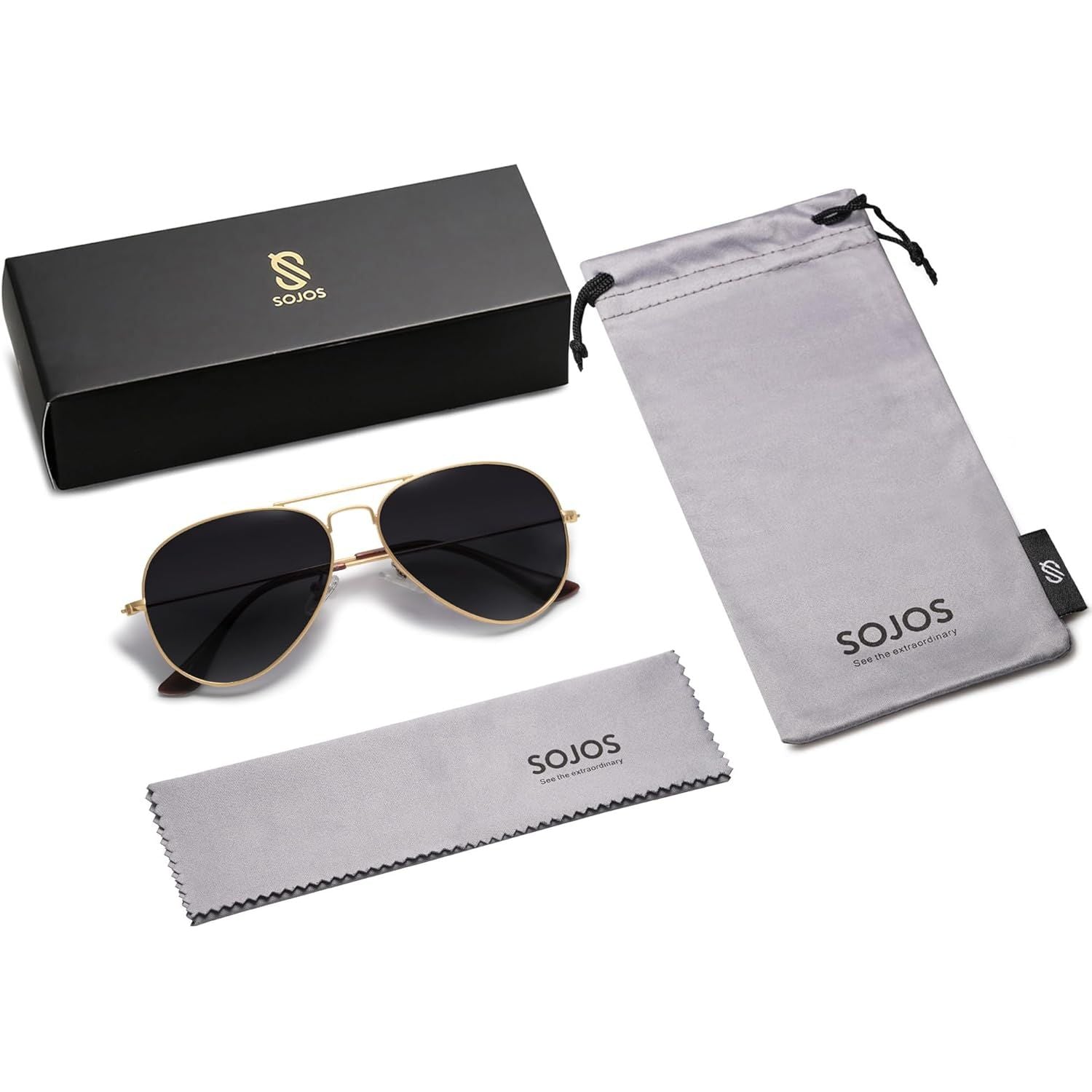 Buy now SOJOS Classic Aviator Polarized Sunglasses for Men Women Vintage Retro Style at indiglob india