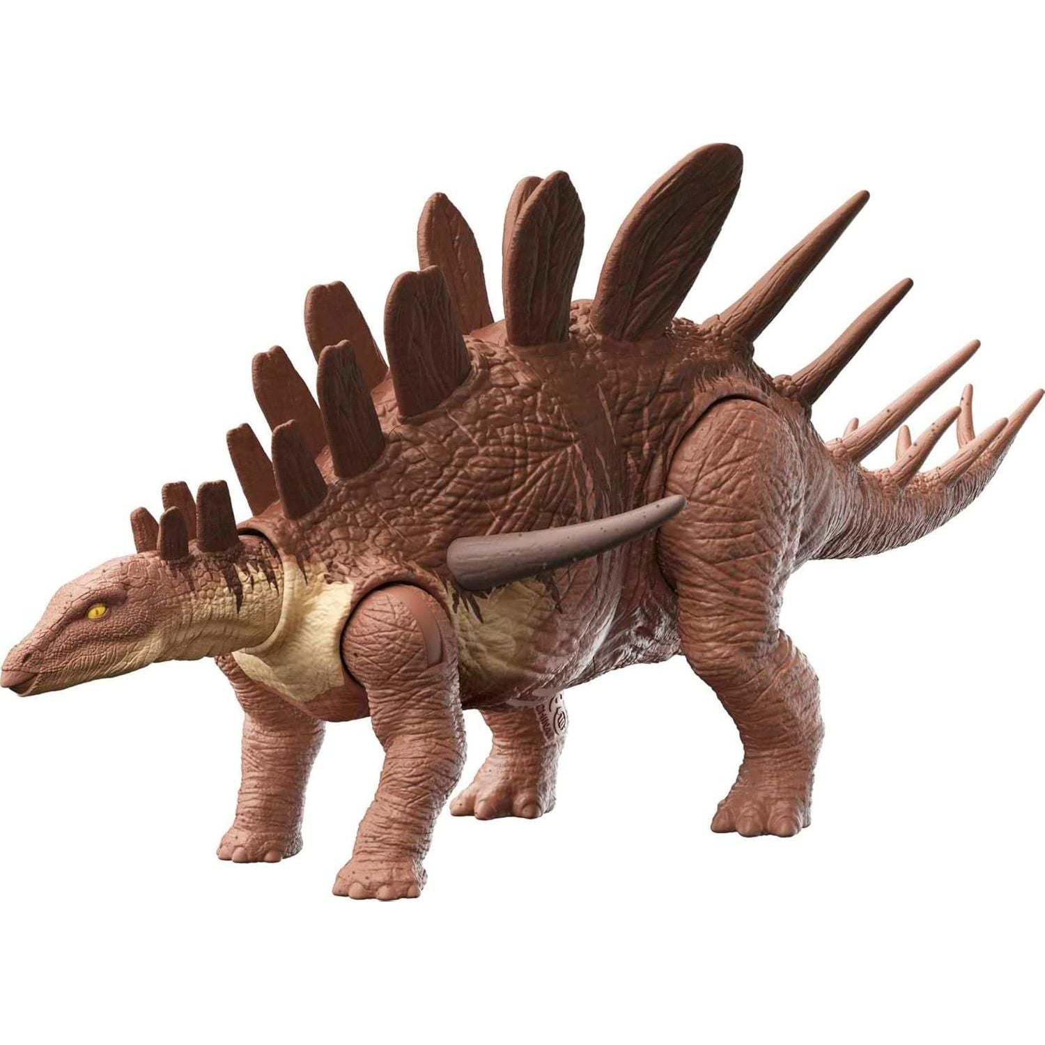Buy now Mattel Jurassic World Camp Cretaceous Roar Attack Dinosaur Action Figure, Ceratosaurus Dino Toy with Strike Motion & Sounds Kentrosaurus at indiglob india