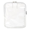 BORSALI TSA Quart Size Bag Approved for Carry On Travel - One (1) Quart Clear Toiletries, Cosmetic and 3-1-1 Liquids Toiletry Bag - White